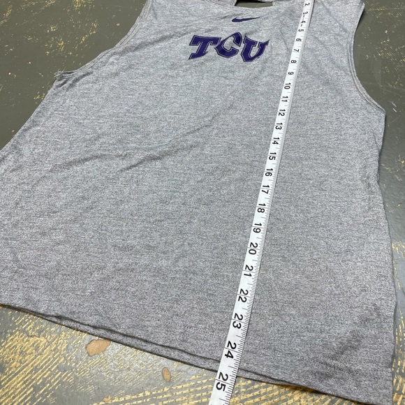 Nike TCU Texas Christian University Keyhole Tank Top Training AR7493-063 Grey - Picture 6 of 8
